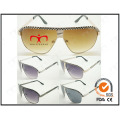 Special with Decorated Grid for Men′s Metal Sunglasses (WSM503002)